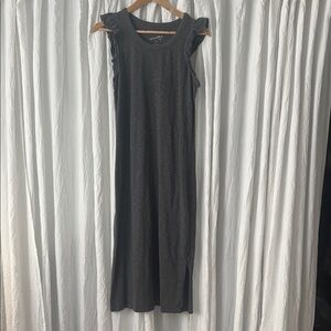 Universal Thread Charcoal Sleeveless Maxi Dress